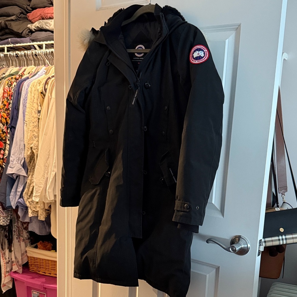 Canada Goose Black Fur Hooded Jacket